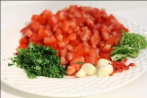 Подготовленные овощи