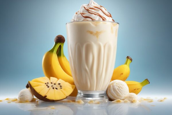 Изысканный рецепт десертного молочного коктейля: встречайте тропическую классику с манго и бананом.