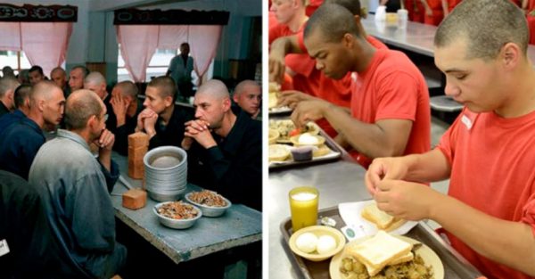 Еда в тюрьмах РФ и США. Фото fresher.ru